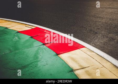 Stavelot, Belgique. 27. Juli 2023. Illustration, Regen, Pluie, während des Formel 1 MSC Cruises 2023 Grand Prix in Belgien, 12. Runde der Formel-1-Weltmeisterschaft 2023 vom 28. Bis 30. Juli 2023 auf dem Circuit de Spa-Francorchamps in Stavelot, Belgien - Photo Paul Viacle/DPPI Credit: DPPI Media/Alamy Live News Stockfoto