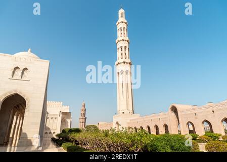 Die große Moschee des Sultans Qaboos in Muscat, Oman, Naher Osten Stockfoto