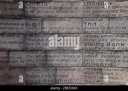 Das Fishermen's Memorial, Esbjerg, Dänemark. Stockfoto