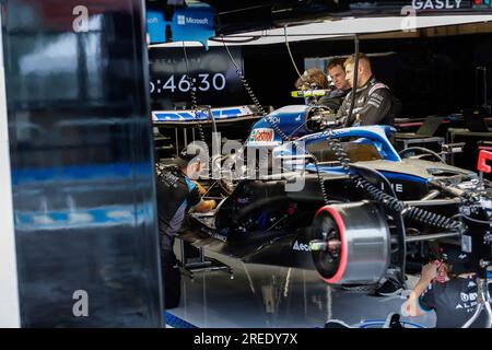 Spa-Francorchamps, Belgien. 27. Juli 2023. Alpine A523, F1 Grand Prix von Belgien am Circuit de Spa-Francorchamps am 27. Juli 2023 in Spa-Francorchamps, Belgien. (Foto von HIGH TWO) dpa/Alamy Live News Stockfoto