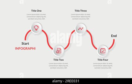 Infografik-Elemente, Vorlage „Company Management“ Stock Vektor