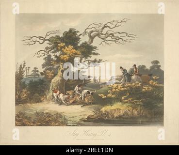 Viererset: (4) Stag Hunting 1808 von Daniel Thomas Egerton Stockfoto