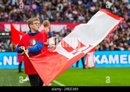 Rotterdam, Niederlande. 27. Juli 2023. Rotterdam - Kameraadje während des Freundschaftsspiels zwischen Feyenoord und Villarreal CF am 27. Juli 2023 im Stadion Feijenoord de Kuip in Rotterdam, Niederlande. Kredit: Box to box images/Alamy Live News Stockfoto