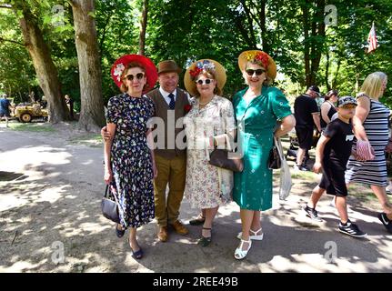 Ironbridge, Shropshire, Vereinigtes Königreich, Mai 27. 2023. Das Ironbridge World War Two Weekend Stockfoto