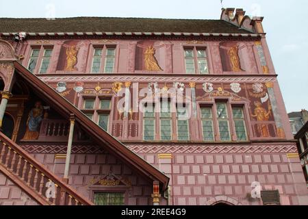 Ehemaliges Rathaus in mulhouse im elsass (frankreich) Stockfoto