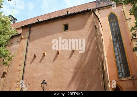 protestantische Kirche (saint-matthieu) in colmar im elsass (frankreich) Stockfoto