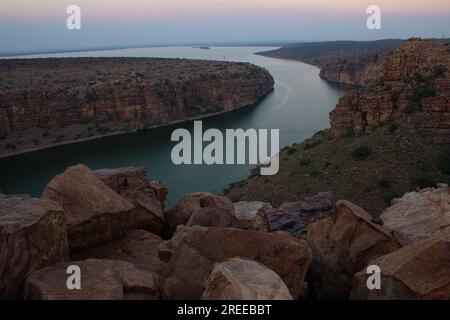 Gandikota Grand Canyon of India Tourismus Ort in Kadadapa, Andhra pradesh Stockfoto