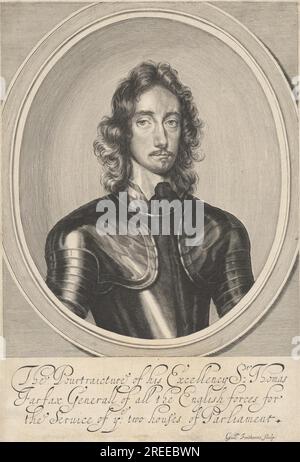 Sir Thomas Fairfax, ungefähr 1646, von William Faithorne Stockfoto