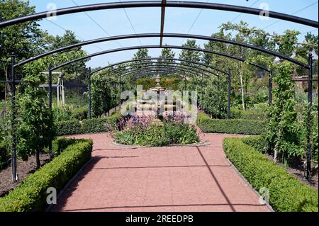 Queen Elizabeth Walled Garden, Dumfries House, Auchinleck, Cumnock, Schottland, Vereinigtes Königreich Stockfoto