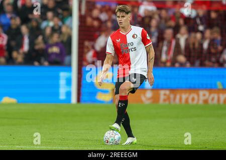 Rotterdam, Niederlande. 27. Juli 2023. ROTTERDAM, NIEDERLANDE - JULI 27: Ramon Hendriks von Feyenoord während des Vorsaison-Freundschaftsspiels zwischen Feyenoord und Villarreal im Stadion Feijenoord am 27. Juli 2023 in Rotterdam, Niederlande (Foto von Hans van der Valk/Orange Pictures) Guthaben: Orange Pics BV/Alamy Live News Stockfoto