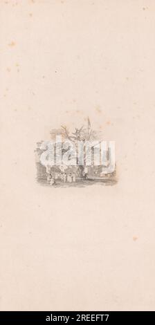 Eine Old Oak 1834 von Edward Angelo Goodall Stockfoto