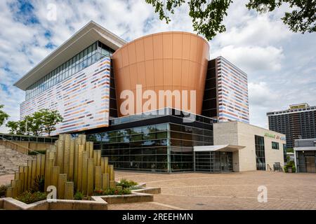 Louisville, Kentucky, USA - 13. Juli 2023: Das Muhammad Ali Center Museum und Kulturzentrum. Stockfoto