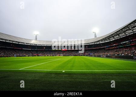 Rotterdam, Niederlande. 27. Juli 2023. Rotterdam - De Kuip während des Freundschaftsspiels zwischen Feyenoord und Villarreal CF am 27. Juli 2023 im Stadion Feijenoord De Kuip in Rotterdam, Niederlande. Kredit: Box to box images/Alamy Live News Stockfoto