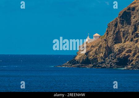 Villa an der Küste von Tarrafal. Santiago. Cabo Verde. Afrika Stockfoto