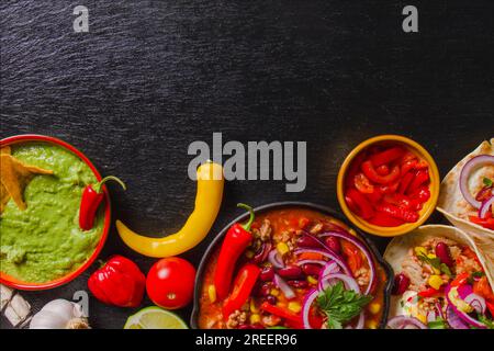 Mexican Rezept Stockfoto