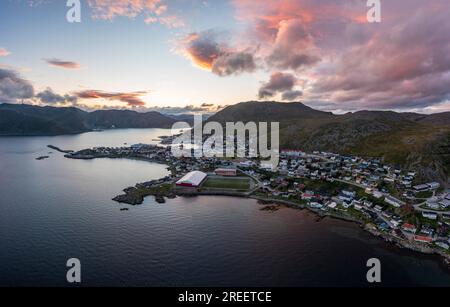 Honningsvag, Insel Mageroya, Nordkapp, Troms Og Finnmark, Norwegen Stockfoto