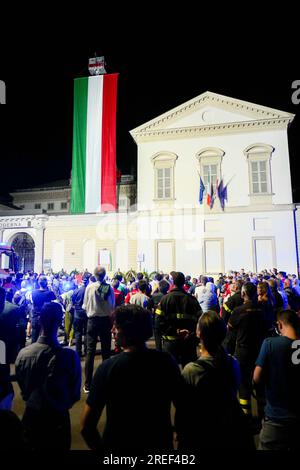 Mailand, Italien. 27. Juli 2023. MAILAND - über Palästro, Gedenken an das Massaker von Libera und das Provinzkommando der Mailänder Feuerwehr, Intervention von Giuseppe Sala. Redaktionelle Verwendung Nur Kredit: Independent Photo Agency/Alamy Live News Stockfoto