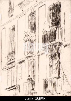 Dieppe, Rue de la Halle au Blé - Walter Richard Sickert 1893 von Walter Sickert Stockfoto