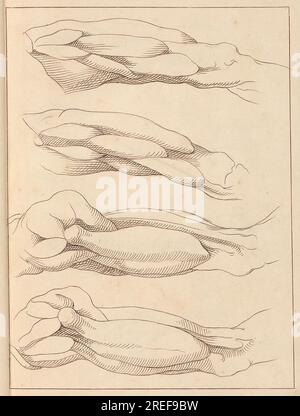 Anatomical Studies of Legs, 13. Oktober 1716 1716 von Hamlet Winstanley Stockfoto