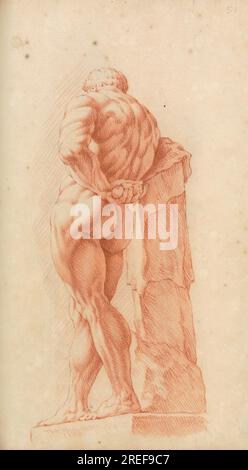 Studie über die klassische Herkulesstatue, 6. Oktober 1717 1717 von Hamlet Winstanley Stockfoto