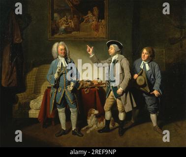 Edward Shuter, John Beard und John Dunstall in Isaac Bickerstaffe's Love in a Village' 1767 von Johann Zoffany Stockfoto