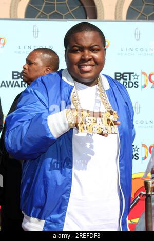 LOS ANGELES - 28. JUNI: Sean Kingston trifft am 28. Juni 2009 in Los Angeles, Kalifornien, bei DEN BET Awards 2009 im Shrine Auditorium ein Stockfoto