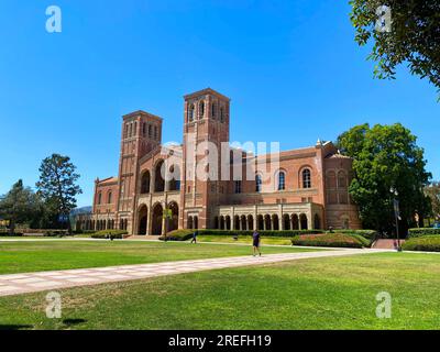 Royce Hall an der UCLA, der University of California Los Angeles, in Westwood Stockfoto