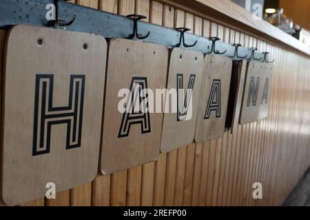 Buenos Aires, Argentinien : 2023. Mai 18 : Lokale Cafeterias Havanna die berühmteste einheimische Kette in Argentinien im Mai 2023 Stockfoto