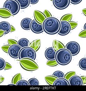 Vector Seamless Pattern, wiederhole den Hintergrund mit einer Illustration der Stilleberkomposition mit grünen Blättern für Geschenkpapier, Gruppe Stock Vektor