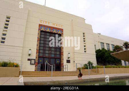 Santa Monica, Kalifornien: Santa Monica Rathaus an der 1685 Main Street, Santa Monica Stockfoto