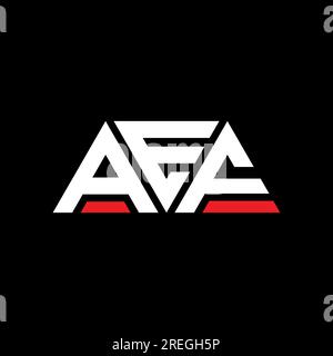 AEF-Logo mit Dreiecksbuchstaben und Dreiecksform. Monogramm mit AEF-Dreieck-Logo. AEF-Dreieck-Vektor-Logo-Vorlage mit roter Farbe. AEF Triangul Stock Vektor