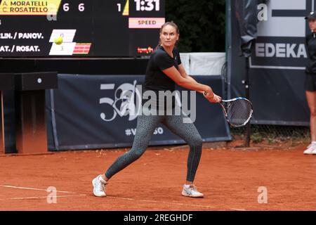 Hamburg, Hamburg, Deutschland. 27. Juli 2023. ALEXANDRA PANOVA in Aktion während der HAMBURG EUROPEAN OPEN - Hamburg - Frauen Tennis, WTA250 (Kreditbild: © Mathias Schulz/ZUMA Press Wire) NUR REDAKTIONELLER GEBRAUCH! Nicht für den kommerziellen GEBRAUCH! Stockfoto