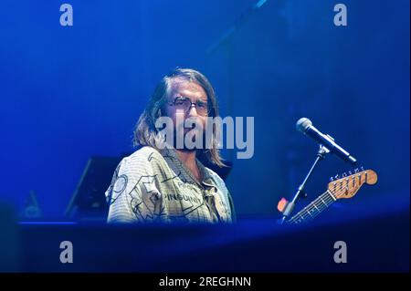 Bari, Italien. 27. Juli 2023. Nicola Buttafuoco (Pinguini Tattici Nucleari) Kredit: Unabhängige Fotoagentur/Alamy Live News Stockfoto