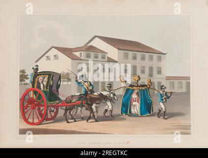 Der chege und Cadeira 1822 von Sir Henry Chamberlain Stockfoto