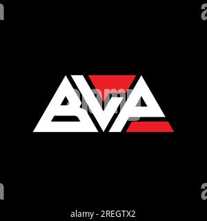 BLP-Logo mit dreieckigem Buchstaben in Dreiecksform. Monogramm mit BLP-Dreieck-Logo. BLP-Dreieck-Vektor-Logo-Vorlage mit roter Farbe. BLP Triangul Stock Vektor