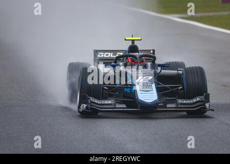 12 LECLERC Arthur (mco), DAMS, Dallara F2, Action während der 10. Runde der FIA-Formel-2-Meisterschaft 2023 vom 28. Bis 30. Juli 2023 auf dem Circuit de Spa-Francorchamps in Stavelot, Belgien Stockfoto
