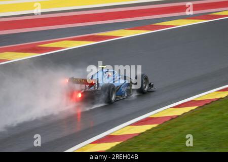 15 CORDEEL Amaury (Bel), UNI-Virtuosi Racing, Dallara F2, Action während der 10. Runde der FIA-Formel-2-Meisterschaft 2023 vom 28. Bis 30. Juli 2023 auf dem Circuit de Spa-Francorchamps in Stavelot, Belgien Stockfoto