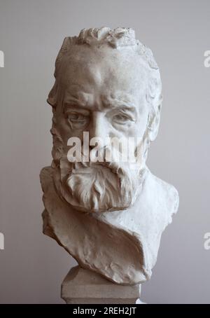 Portrait en buste de Victor Hugo (1802-1885). Platre de Auguste Rodin (1840-1917), 19eme Siecle. Musée des Beaux Arts de Cambrai. Stockfoto