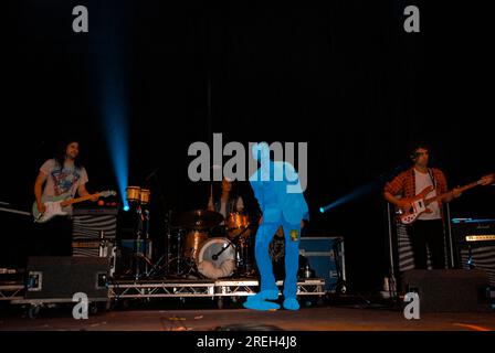 Andrew Wells VanWyngarden, Benjamin Goldwasser - MGMT, V2009, Hylands Park, Chelmsford, Essex, Großbritannien - 23. August 2009 Stockfoto