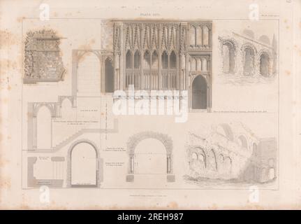 Vol. 6, Plate XXVI: Kapelle St. Stephen, Kapelle St. Mary in den Gewölben 1842 von James Basire Stockfoto