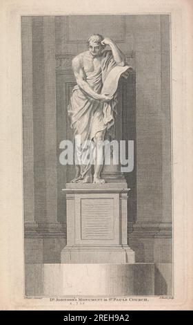 Dr. Johnsons Denkmal von James Basire Stockfoto