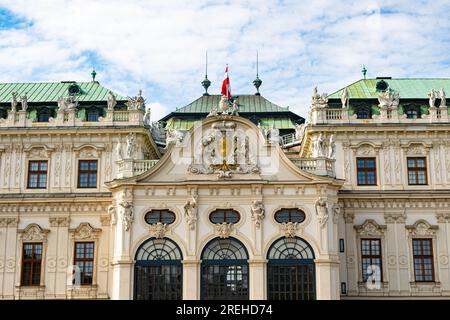 Barockschloss Belvedere in Wien. 19. Mai 2023, Österreich, Wien. Stockfoto