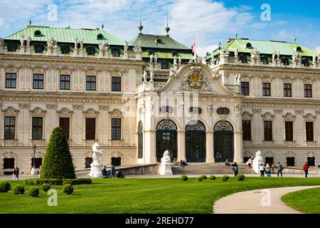 Barockschloss Belvedere in Wien. 19. Mai 2023, Österreich, Wien. Stockfoto