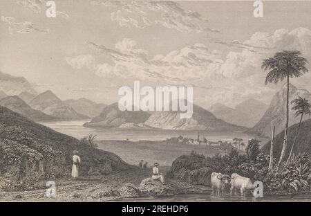 Der Genesarethsee und die Stadt Tiberias von Thomas Higham Stockfoto