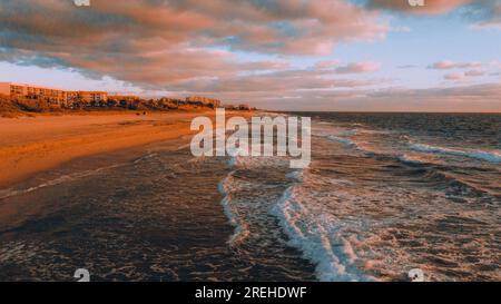 Magische Stunde am Strand von Boca Raton Flroida Stockfoto