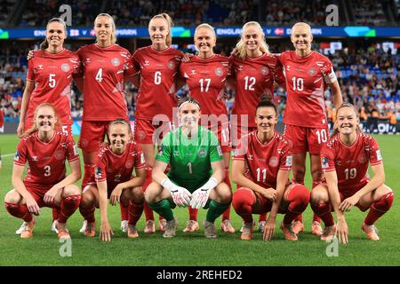 28. Juli 2023; Sydney Football Stadium, Sydney, NSW, Australien: FIFA Womens World Cup Group D Football, England gegen Dänemark; Dänemark ab 11 Stockfoto