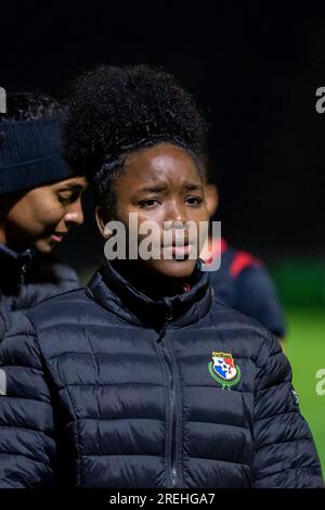 Perth, Aus. 28. Juli 2023. Perth, Australien, Juli 28. 2023: Deysire Salazar (6 Panama) anlässlich des FIFA Womens World Cup Match Day 2023 -1 offizielle Pressekonferenz und Schulung für Panama im Perth Rectangular Stadium (HBF Park) in Perth, Australien. (NOE Llamas/SPP) Guthaben: SPP Sport Press Photo. Alamy Live News Stockfoto