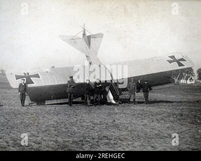 aviatik-Weltkrieg-Pilot der deutschen Luftwaffe Flieger weltkrieg Stockfoto