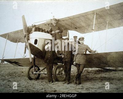 aviatik-Weltkrieg-Pilot der deutschen Luftwaffe Flieger weltkrieg Stockfoto