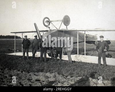 aviatik-Weltkrieg-Pilot der deutschen Luftwaffe Flieger weltkrieg Stockfoto